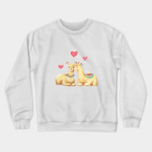 Llamas in love 2 Crewneck Sweatshirt